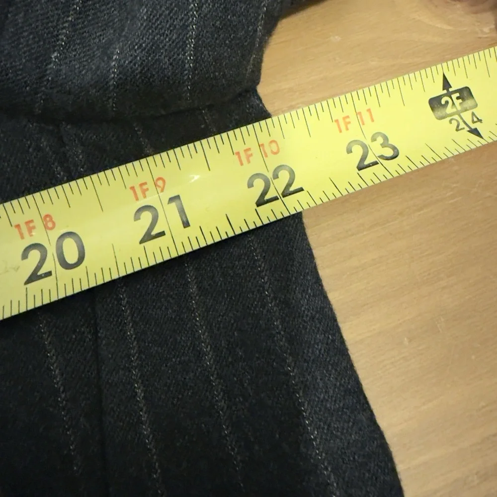 Christian Dior Monsieur Jacobson's Men's‎ Wool Dark Gray Tan Stripe Suit Jacket